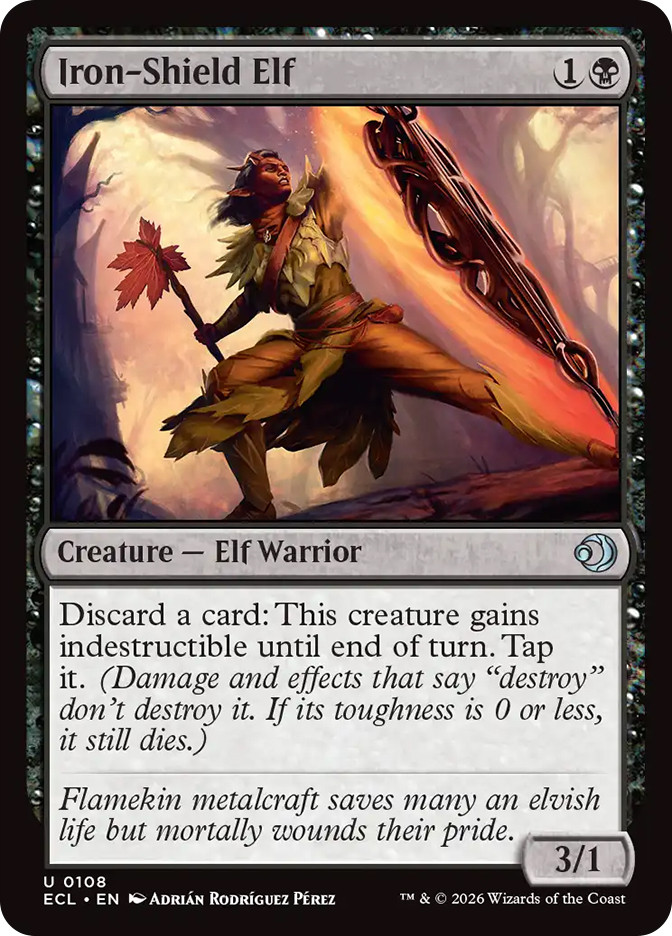 mtg new elf cards Iron-Shield | Lorwyn Eclipsed Supertype: Legendary, Subtype: Elf, 139