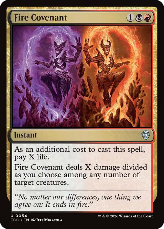 Fire Covenant | Lorwyn Eclipsed Commander | Star City Games
