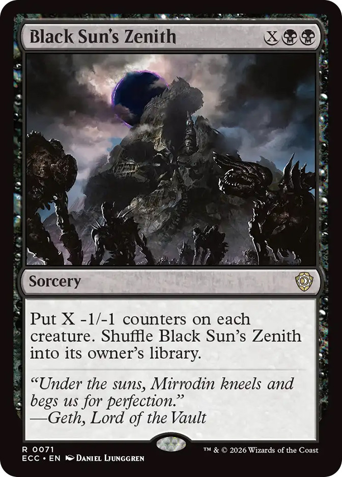Black Sun's Zenith | Lorwyn Eclipsed Commander | Star City Games