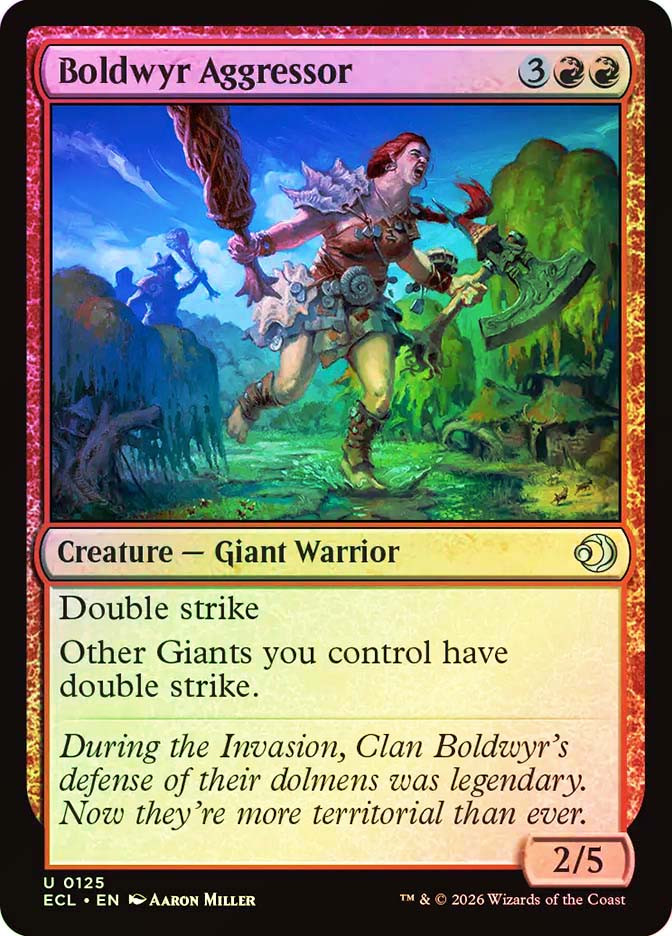Boldwyr Aggressor SGL-MTG-ECL-125-ENF、Magic: The Gathering、kayou