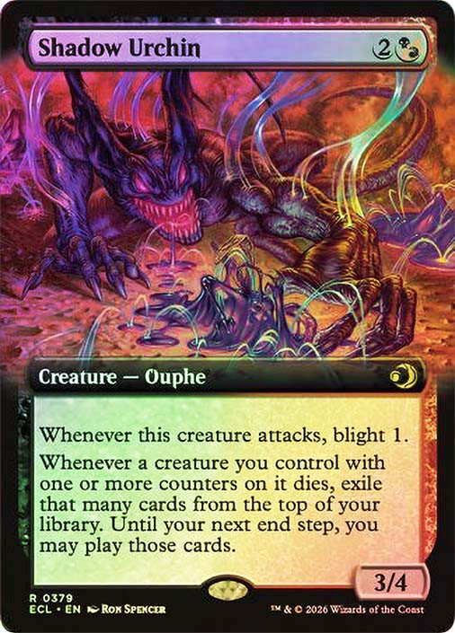 mtg cards with shadow Shadow Urchin [SGL-MTG-ECL2-379-ENF]