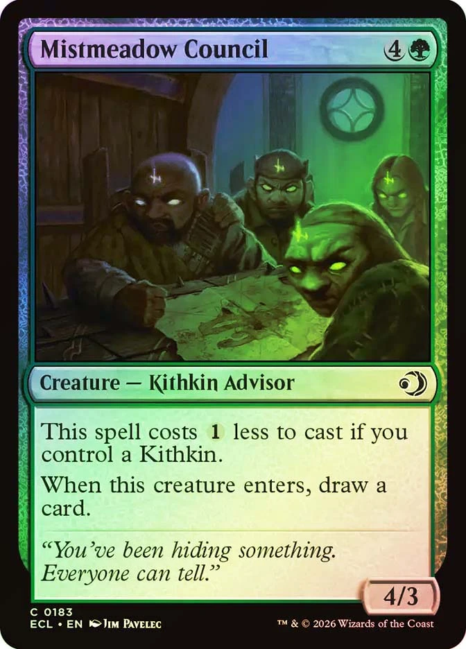 Mistmeadow Council SGL-MTG-ECL-183-ENF、Magic: The Gathering、kayou