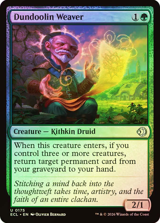 Dundoolin Weaver SGL-MTG-ECL-175-ENF、Magic: The Gathering、kayou