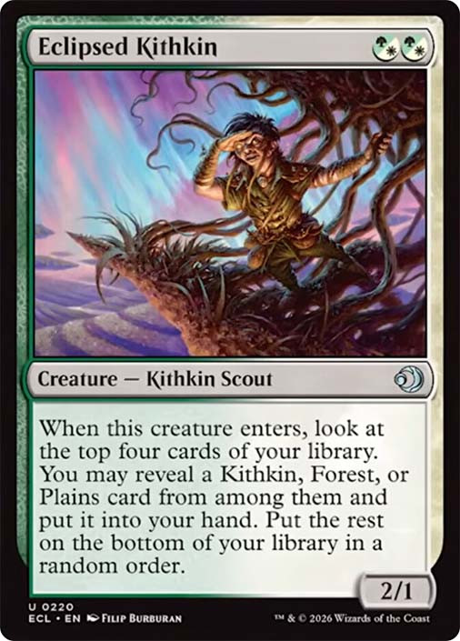 MtG Lorwyn Eclipsed Uncommon Eclipsed Kithkin #220