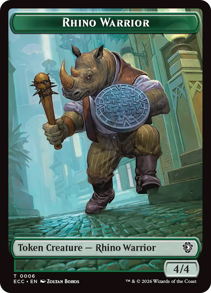 Elemental Token} // {Rhino Warrior Token} | Lorwyn Eclipsed