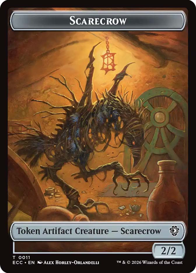 【オマケ付】宝物トークン　Treasure token　旧正月プロモ MTG Scarecrow Token} // {Treasure Token} | Lorwyn Eclipsed Commander