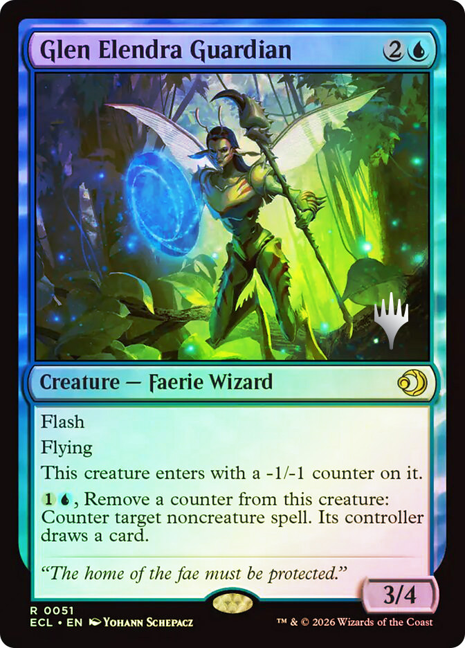 エレンドラ谷の守護者 フラクチャー FOIL Glen Elendra 英語 Glen Elendra Guardian (Promo Pack) (Lorwyn Eclipsed) | Promo