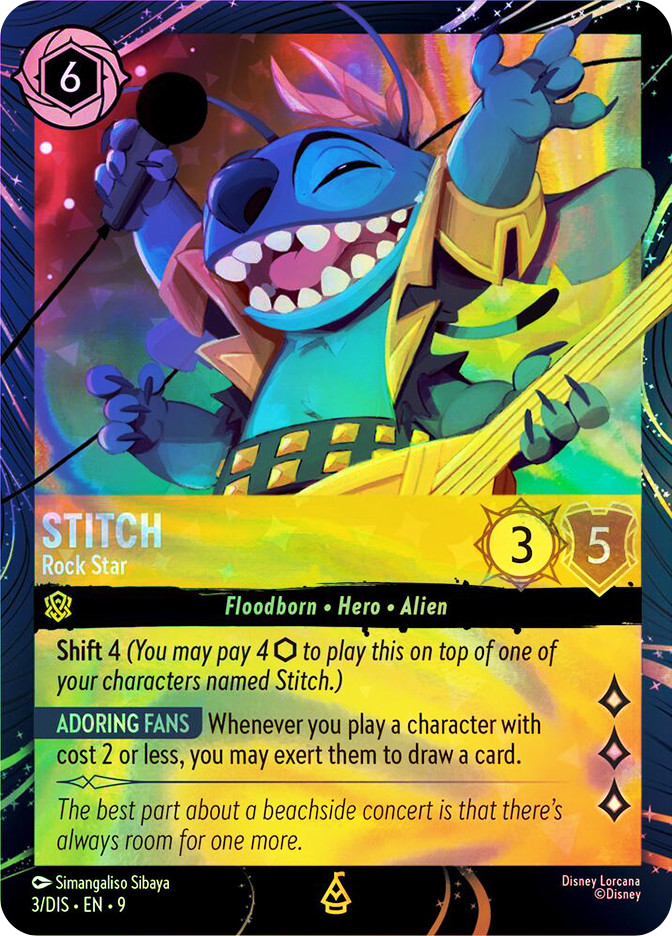Lorcana Stitch expo psa9 ロルカナ スティッチ プロモ Stitch - Rock Star (EPCOT Lorcana Quest) | Promotional Cards
