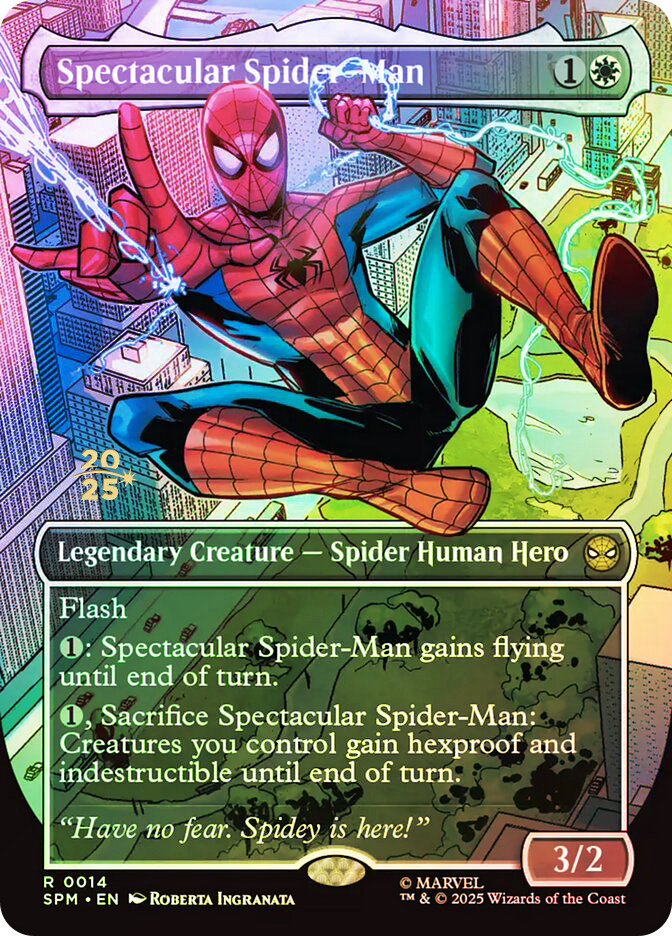 spider man mtg promo cards Magic: The Gathering | Marvel's Spider-Man if youve played a land or cast a spell this turn from anywhere other than your hand Spectacular Spider-Man [SGL-MTG-PRM-PRE_SPM_014-ENF]