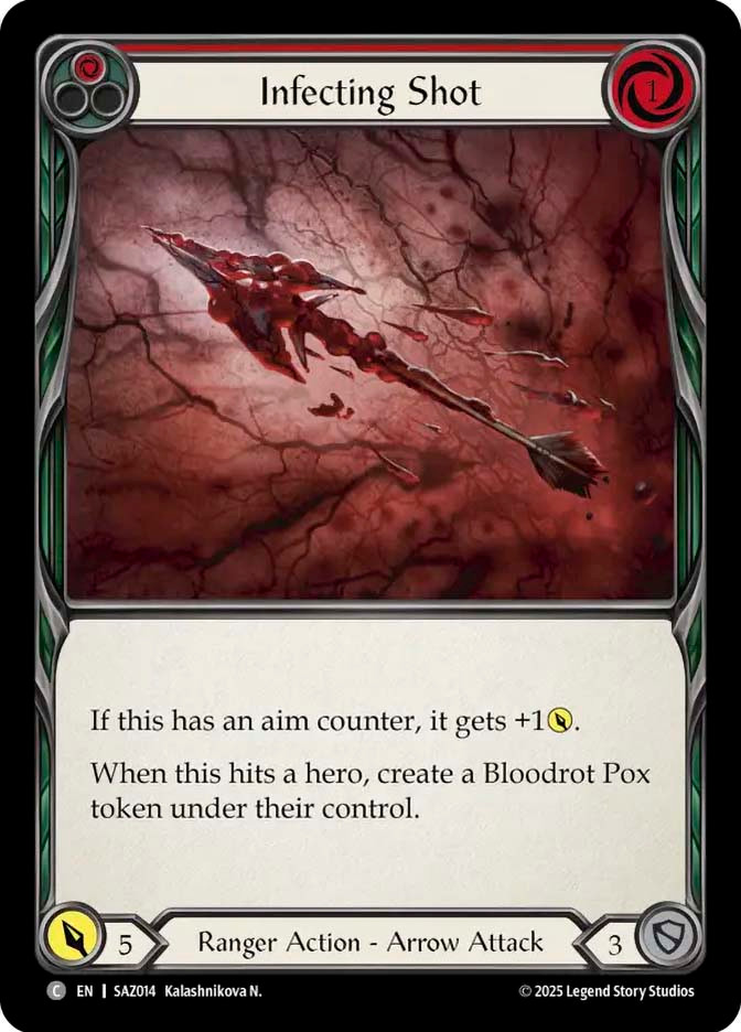 Infecting Shot 赤 Marvel promo Infecting Shot (Red) | Azalea Silver Age Deck | Star City Games