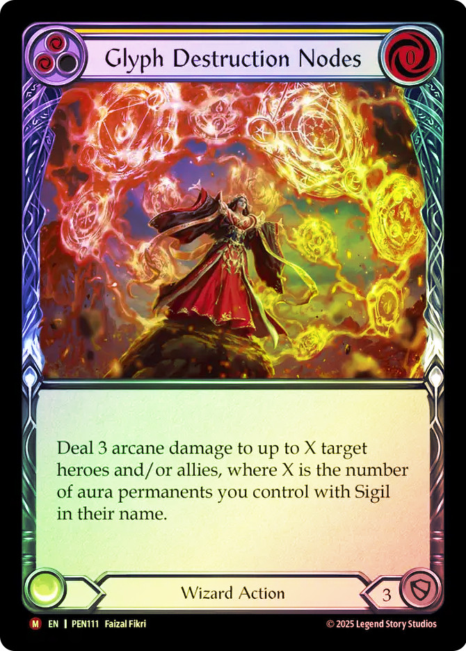 その他 Flesh and Blood Glyph Power Spell RF Glyph Destruction Nodes | Compendium of Rathe | Star City Games