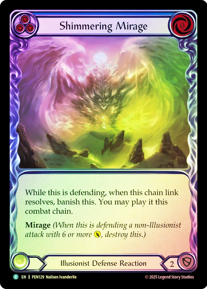 mirage mtg card list Shimmering [SGL-FAB-PEN-129-ENR] Mint / near mint condition trading card Magic The Gathering 6 Cards