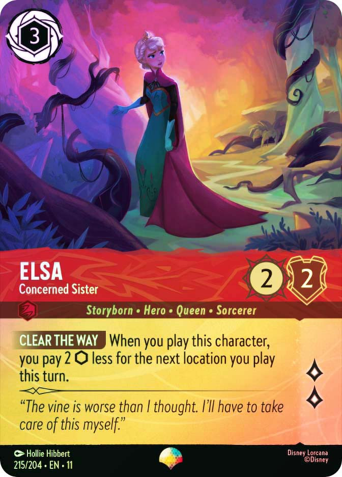 その他 Disney Lorcana Elsa Trusted Sister Elsa - Concerned Sister (Epic) | Winterspell | Star City Games