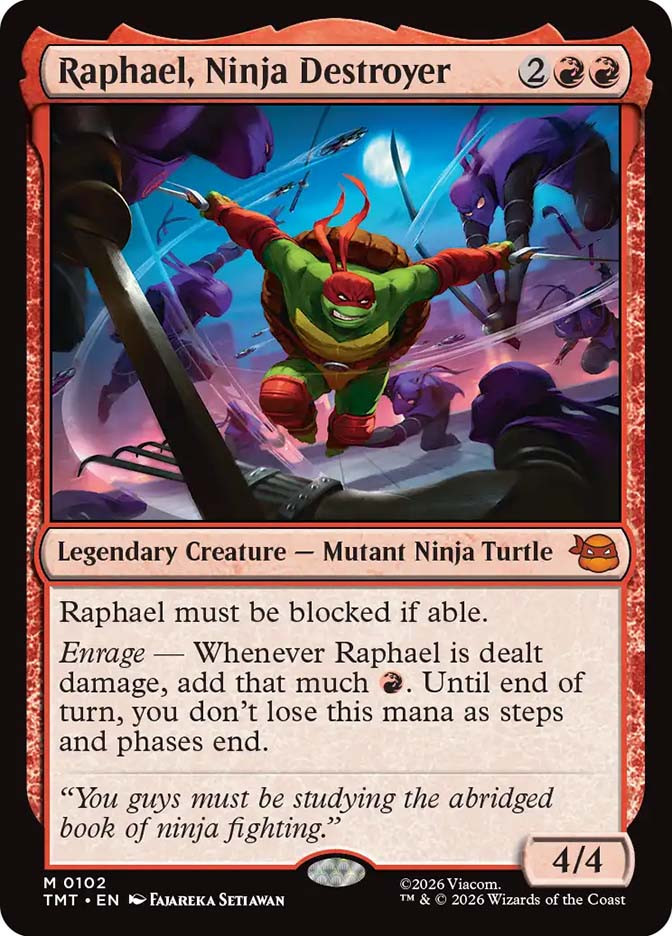 Raphael, Ninja Destroyer ヘッドライナー mtg Raphael, Ninja Destroyer | Teenage Mutant Ninja Turtles | Star