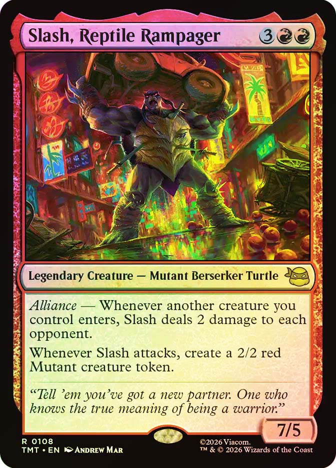 MTG 島  LEA NM- (A Purple) Slash, Reptile Rampager | Teenage Mutant Ninja Turtles | Star City
