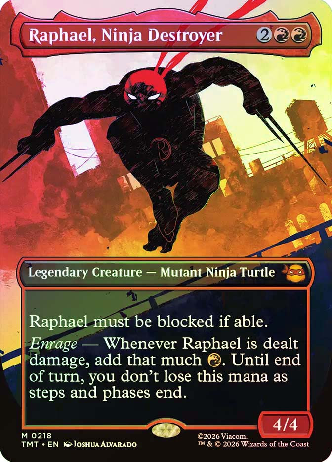 Raphael, Ninja Destroyer ヘッドライナー mtg Raphael, Ninja Destroyer | Teenage Mutant Ninja Turtles | Star
