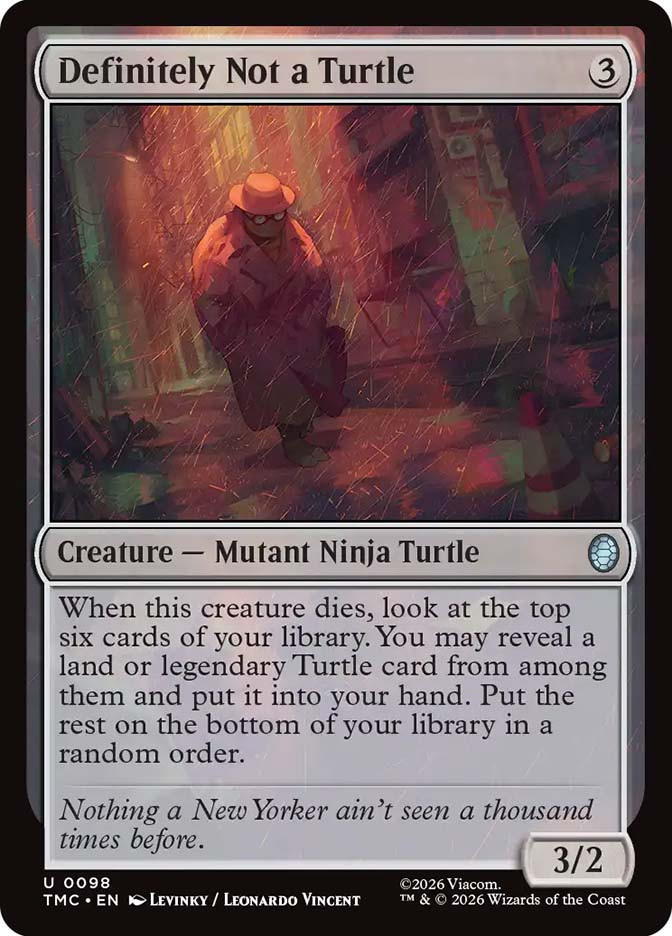Definitely Not a Turtle Definitely Not a Turtle