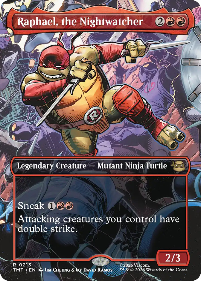 mtg raphael ninja turtle card Raphael, the Nightwatcher (Showcase) [Teenage Mutant Turtles] Fo Double all damage that creatures you control with counters on them would deal A Complete Guide To The