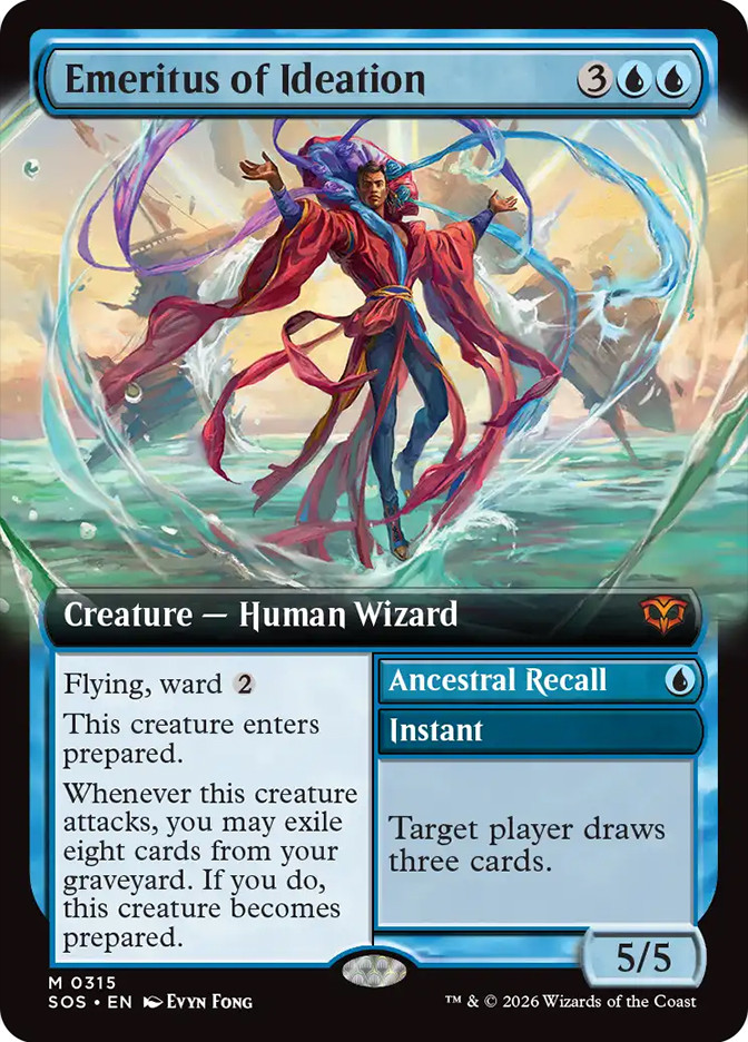 Emeritus of Ideation // Ancestral Recall | Secrets of Strixhaven