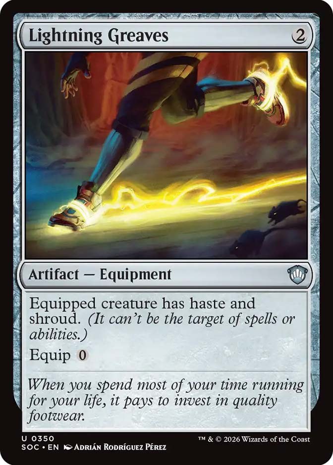 Lightning Greaves | Secrets of Strixhaven Commander | Star City Games