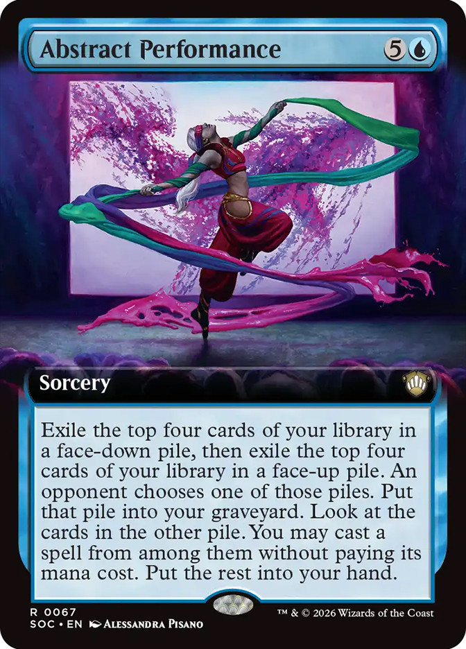 mtg card look up Rowan's Grim Search [Wilds of Eldraine] Abstract Performance | Secrets of