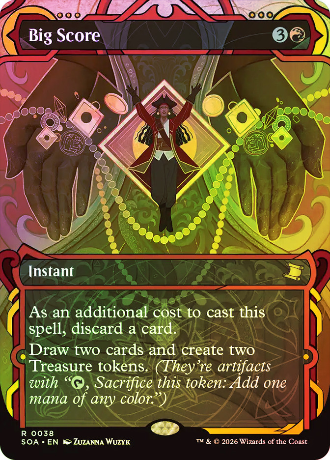 mtg big score cards Vaultborn Tyrant (Extended Art) [Outlaws of Thunder Junction: The Big main image 0