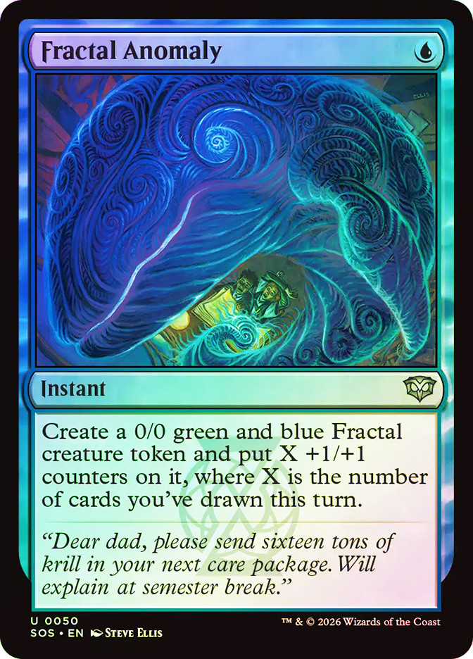 mtg fractal cards Fractal Anomaly [SGL-MTG-SOS-050-ENF]