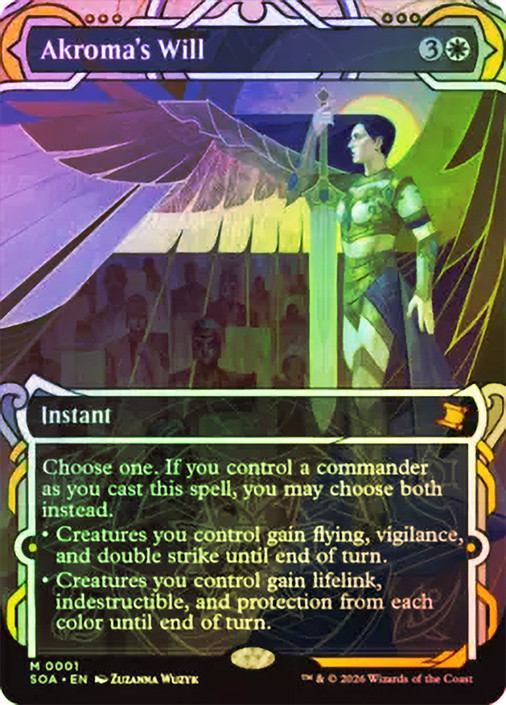 akroma's will mtg final fantasy Blessing of the Oracle Near Mint? Magic the Gathering Secrets of
