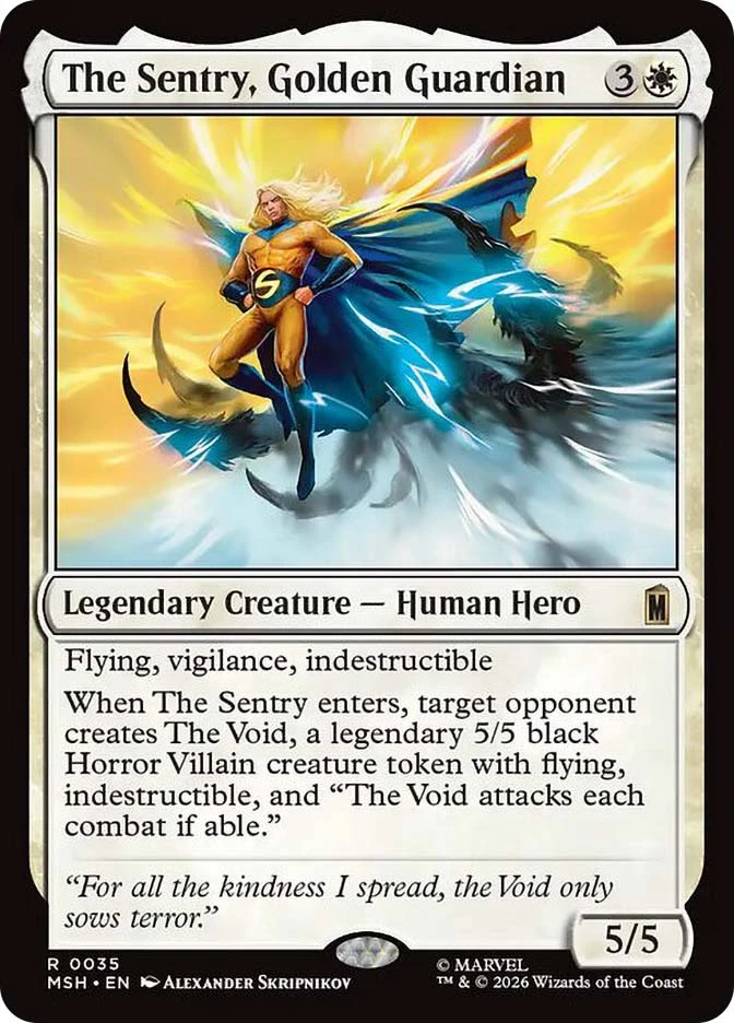 mtg best indestructible cards The Sentry, Golden Guardian | Marvel Super Heroes the Gathering (MTG) trading and collectible card game (TCG/CCG) indestructible cards mtg The 50