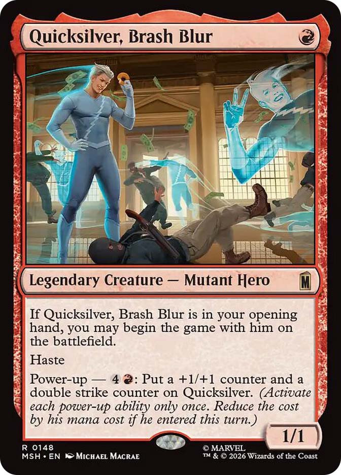 奔放なる閃影、クイックシルバー/Quicksilver, Brash Blur Quicksilver, Brash Blur | Marvel Super Heroes | Star City Games