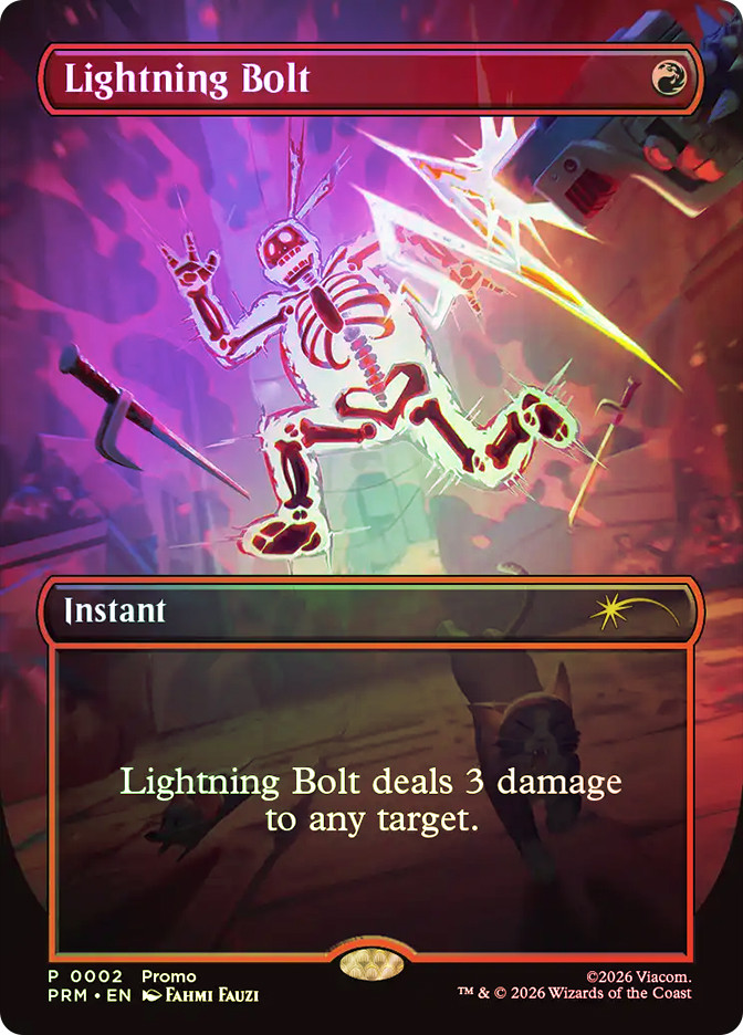 lightning bolt mtg card - Single Lightning Bolt deals 3 damage to any target. 1x Lightning Bolt FBB French