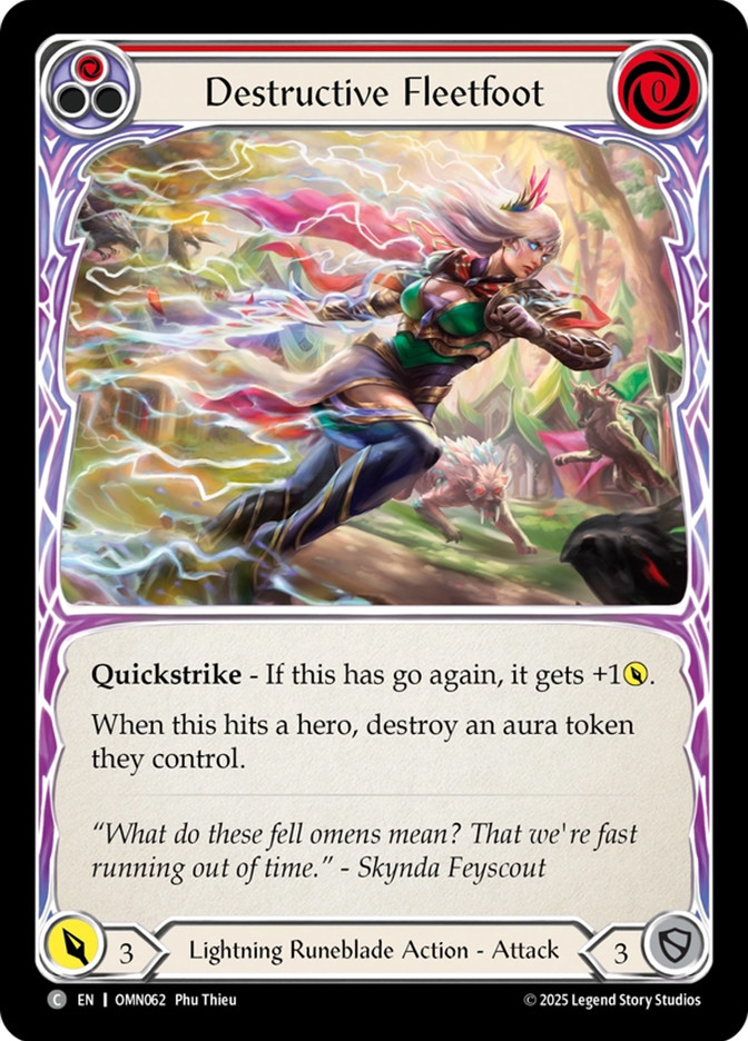 Destructive Fleetfoot (Red) | Omens of the Third Age | Star City Games