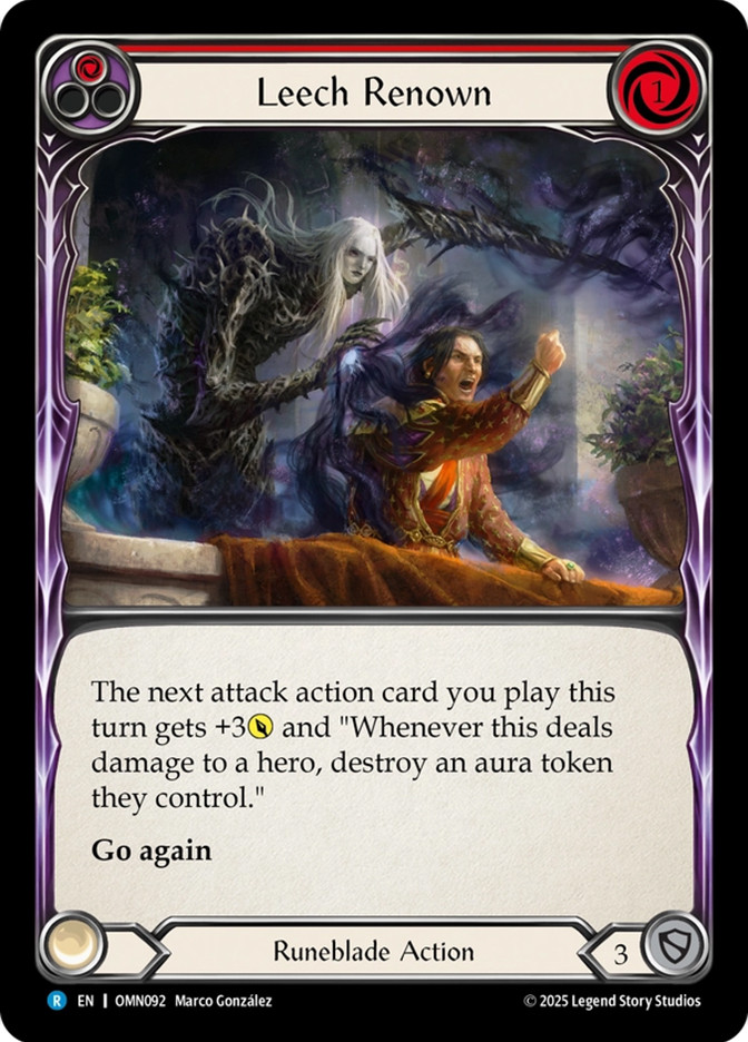 mtg renown cards Leech Renown [SGL-FAB-OMN-092-ENN]