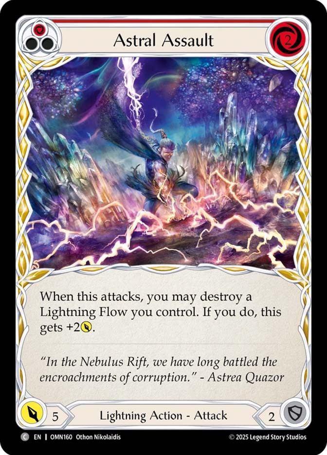 【Cold Foil】Astral Bridge Astral Assault (Red) | Omens of the Third Age | Star City Games