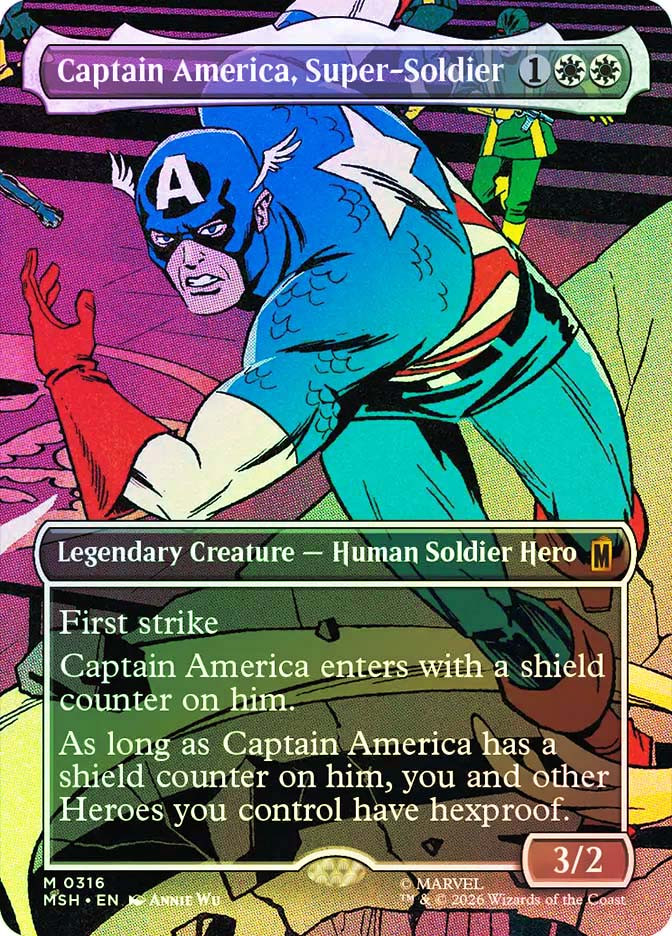 マジック：ザ・ギャザリング MTG Captain America Super Soldier foil Captain America, Super-Soldier | Marvel Super Heroes | Star City Games