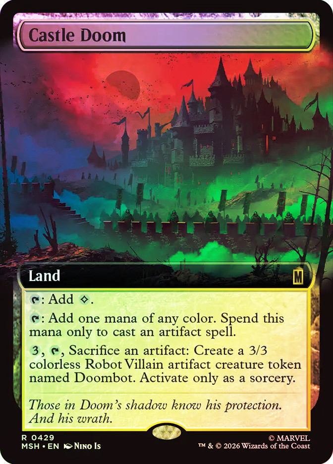 card castle mtg Castle Doom [SGL-MTG-MSH2-429-ENF]