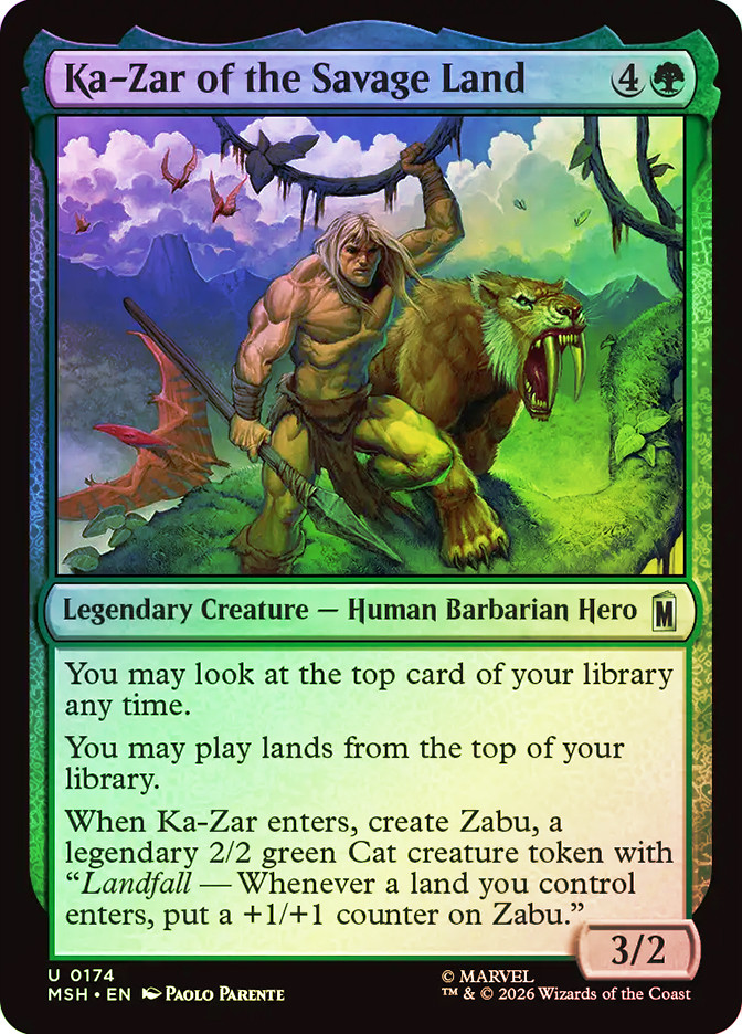 Ka-Zar of the Savage Land | Marvel Super Heroes | Star City Games