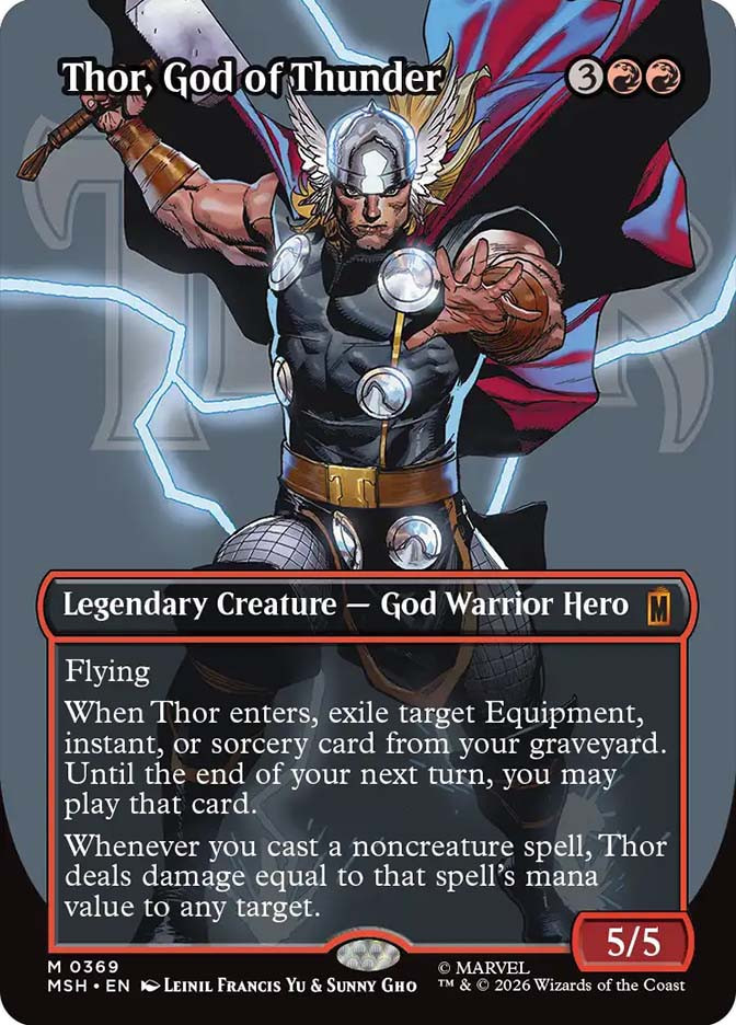 【激レア】⭐THOR ⭐カード　MARVEL　Card　マーベルカード Thor, God of Thunder | Marvel Super Heroes | Star City Games