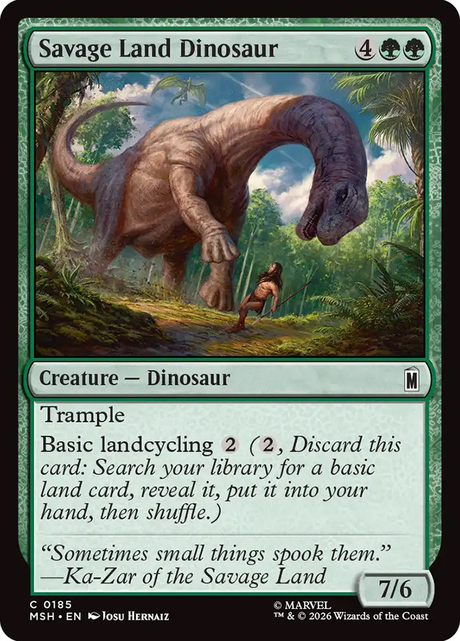 シンオウ Savage Land Dinosaur | Marvel Super Heroes | Star City Games