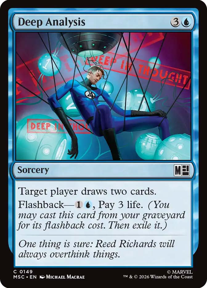 綿密な分析/Deep Analysis Foil 英語 4枚 MTG Deep Analysis | Marvel Super Heroes Commander | Star City Games