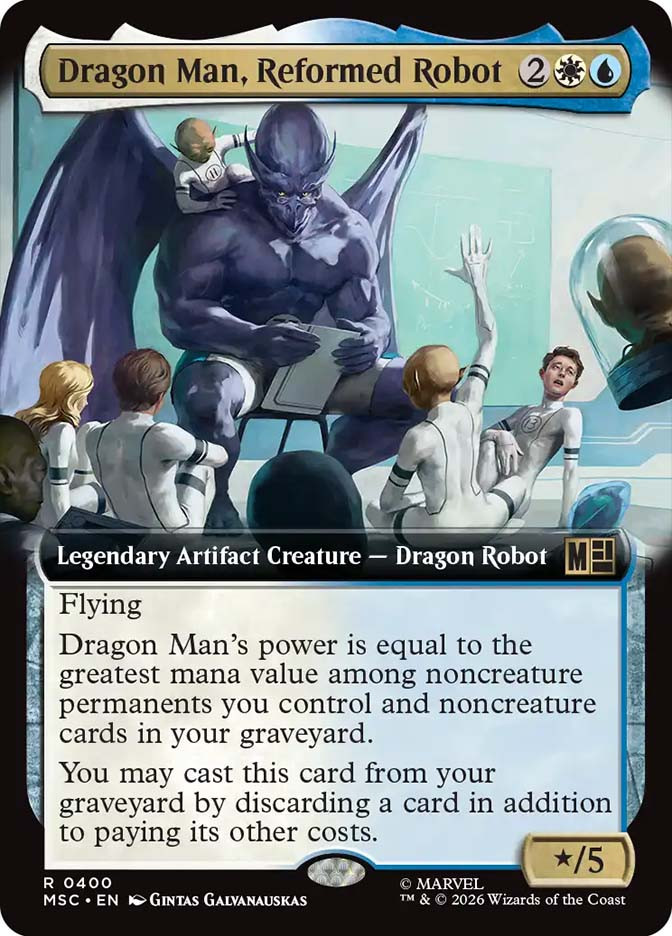 robot cards mtg Sentry Bot - Artifact - 8 Illustrated by Andreia Ugrai All Magic Dragon Man, Reformed Robot [SGL-MTG-MSC2-400-ENN]