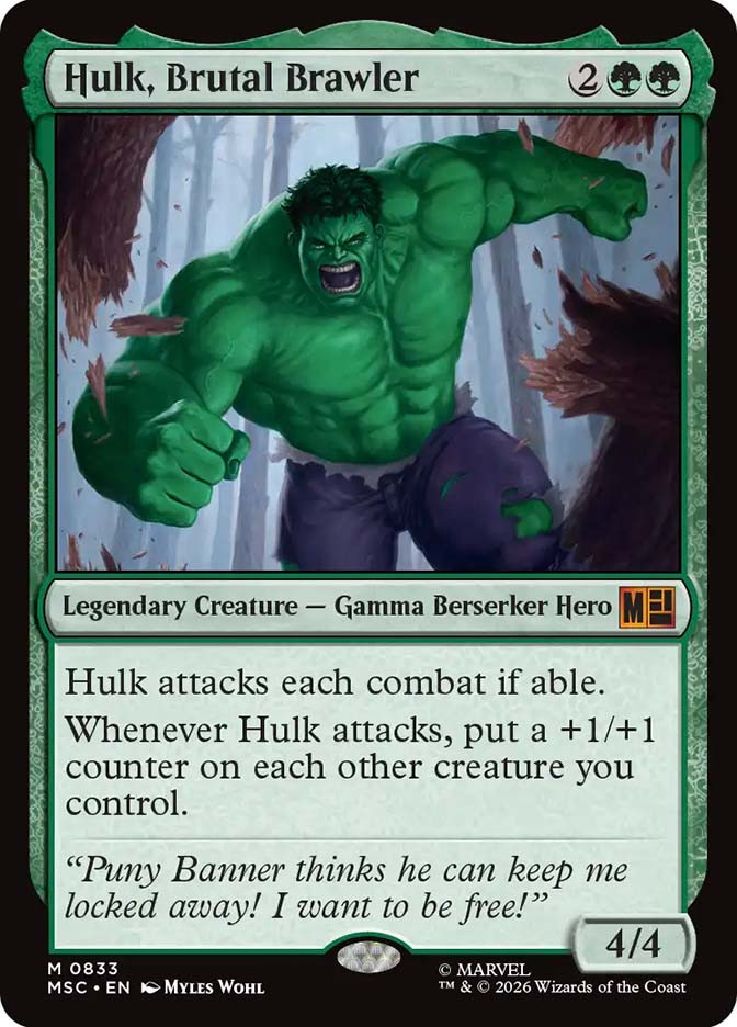 Hulk, Brutal Brawler | Marvel Super Heroes Commander | Star City Games