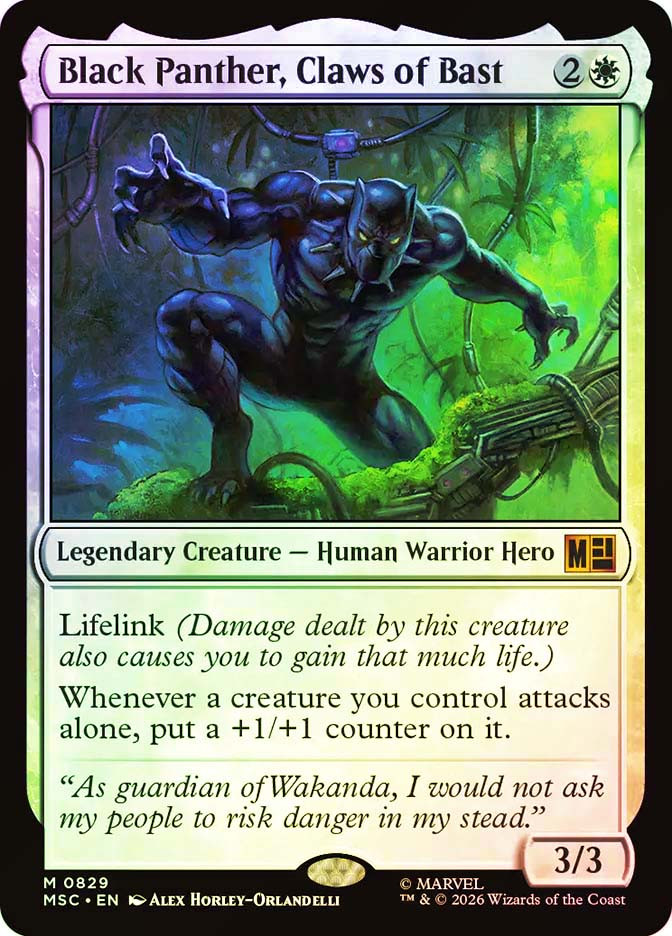 black panther mtg commander deck EDH Deck Panther, Wakandan King 100 Magic Cards Custom Deck Marvel Counters 10 Surge Foil double Magic The Gathering | Marvel