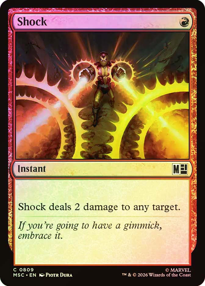 shock mtg card Shock [SGL-MTG-MSC-809-ENF]