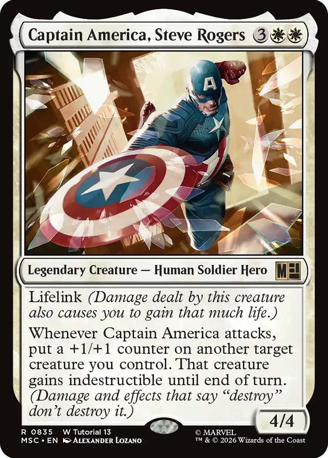 Captain America, Steve Rogers | Marvel Super Heroes Commander
