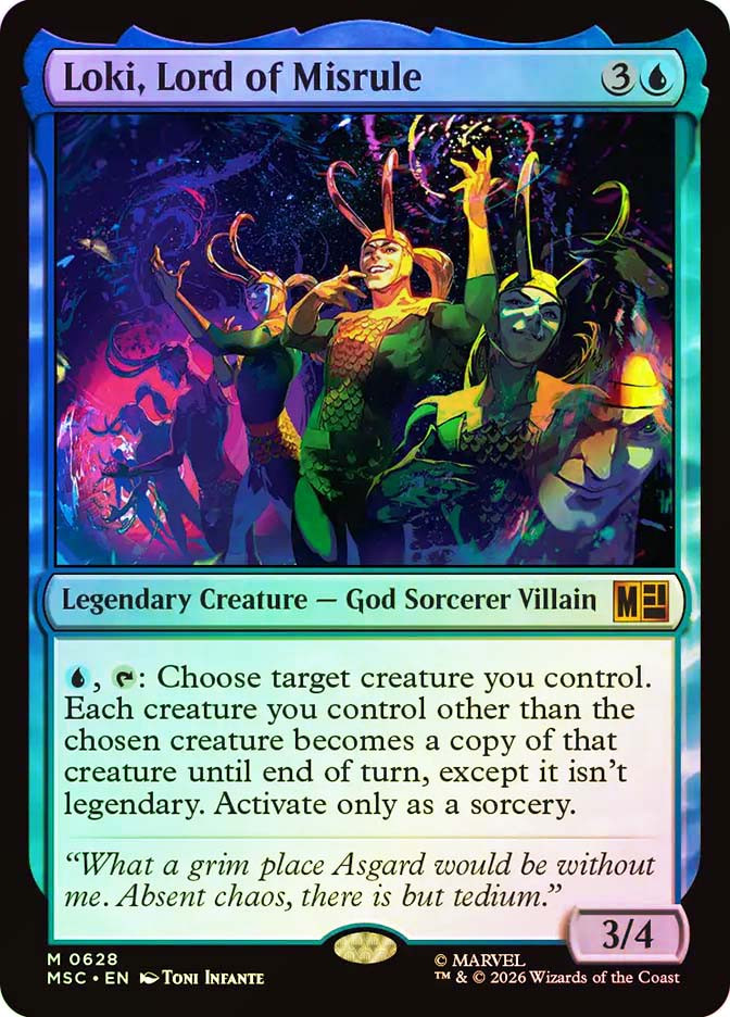 無法の王、ロキ/Loki, Lord of Misrule foil Loki, Lord of Misrule | Marvel Super Heroes Commander | Star City