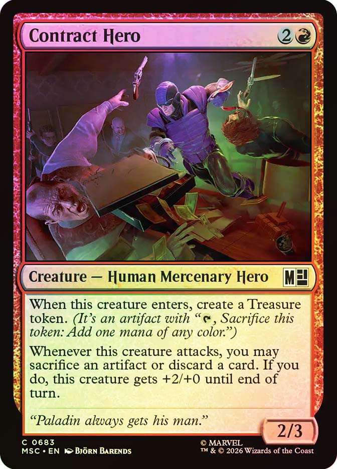 hero cards mtg of Bladehold create two 1/1 white Soldier creature tokens that are tapped and attacking. Magic: The Gathering | Marvel