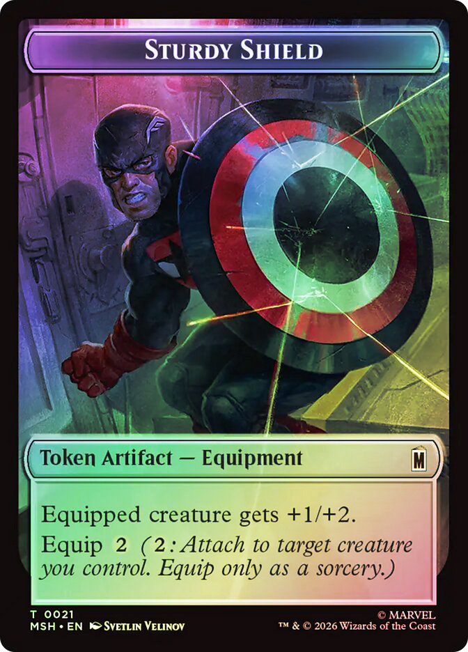 Sturdy Shield Token} // {The Tiger God Token} | Marvel Super