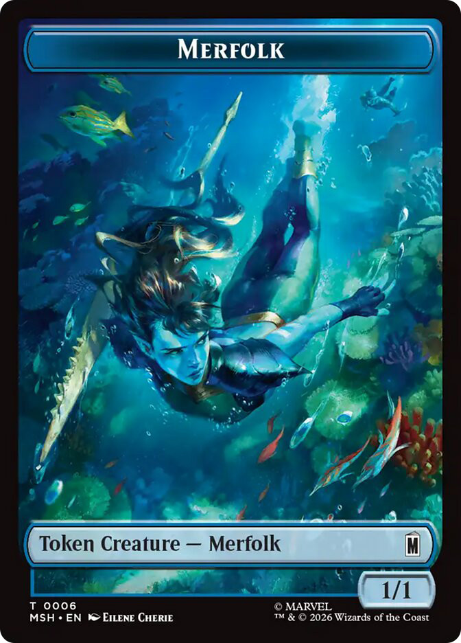 mtg cards that make merfolk tokens Copy // (0005) Double-Sided Token [The Lost Caverns of Ixalan Merfolk Token (1/1) by Jeff