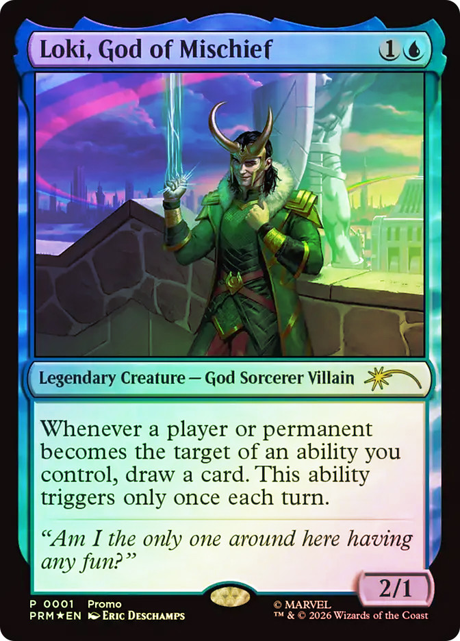 MTG Loki, God of Mischief/悪戯の神、ロキ　プロモカード Loki, God of Mischief (Marvel) (General Events) | Promo | Star